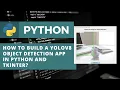 How to Build an AI Object Detection App in Python YOLOv8 and Tkinter Machine Learning Projects