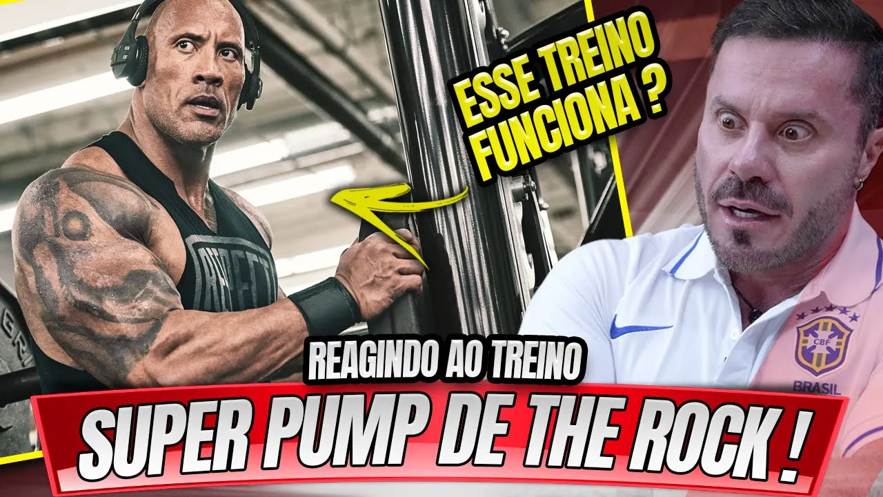 REAGINDO AO THE ROCK E O SEU TREINO SUPER PUMP - PEITO E COSTAS