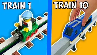 smallest vs largest working lego trains