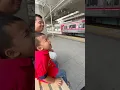 Lagu Bocil railfans nangis dikagetin klakson krl 🚇😄 #krl #kai #keretaapi #viral