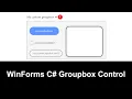 C WinForms Group Box - Clean Organized UI with Siticone