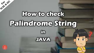 Palindrome String in Java WAP to check whether a string is Palindrome or not BluejCode