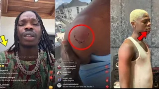 mohbad and bella shmurda fight naira marley u0026 marlians as mohbad bite his manager 