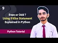 Python program to check whether a number is even or odd - Python tutorial in urdu hindi 2021