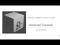 Android Kotlin - Part 1 1 Android Persistence Data and file storage overview
