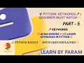 Python Keywords Explained Reserved Words in Python Python Tutorial for Beginners Hindi