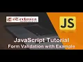 24 JavaScript Tutorial Form Validation in JavaScript with Example