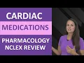 Pharmacology Cardiovascular Drugs Nursing NCLEX Review Cardiac Medications Nursing