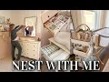 NEST WITH ME nursery organization bedside cart diaper caddy declutter