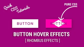 Button Hover Effect CSS Rhombus Effects CSS Tutorials codehal