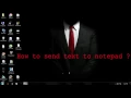 How to send text to notepad using speech recognition