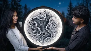 We actually stole the moon🌙| മൂൺ ലാമ്പ് ഉണ്ടാക്കി🙌