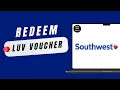 How to redeem a Southwest LUV Voucher on Southwest Airlines no-credential demo
