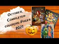 Completed Coloring Pages for October 2021