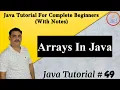 Arrays In Java Basic Understanding Of Java By Harvinder Singh