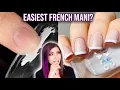 Easiest French Manicure Ever TikTok Nail Art Hack NO GEL SHORT NAILS KELLI MARISSA