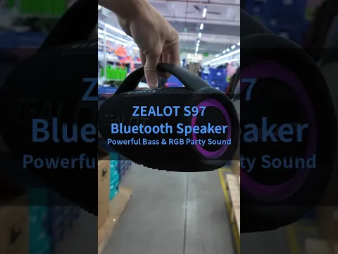 ZEALOT S97 Bluetoothスピーカーの動画 | 80W パーティースピーカー
