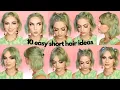 10 Easy Hairstyles for Short Hair Quick Everyday Styles