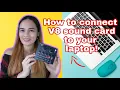 HOW TO CONNECT YOUR V8 SOUND CARD TO YOUR LAPTOP AND SPEAKER Jabee Dy