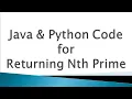 Return Nth Prime Logic Building Problems Placement Questions Java Code Python Code