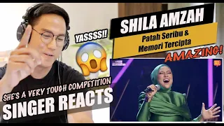 Download Gegar Vaganza 9 | Shila Amzah | Patah Seribu \u0026 Memori Tercipta - Minggu 1 | SINGER REACTION MP3