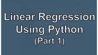 Linear Regression Python sklearn numpy pandas