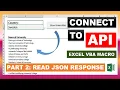 Connect to API in Excel Part Read API JSON Response
