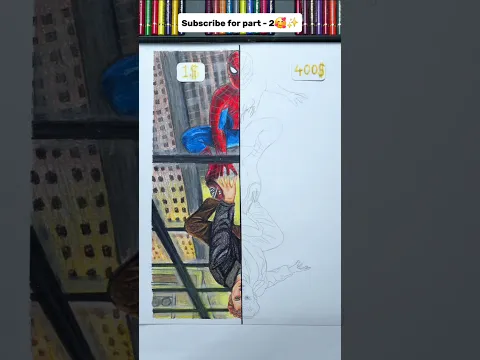 1$ vs 400$ colours let who wins ✨️SPIDERMAN✨️* Can you find the hidden words😏 #shorts