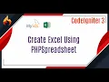 Create Excel Using PHPSpreadsheet in CodeIgniter Download Excel Format