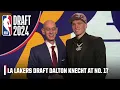 The Los Angeles Lakers draft Dalton Knecht with the 17th pick in the 2024 NBA Draft 2024 NBA Draft