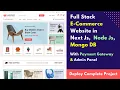 Deploy Project Full Stack E-Commerce Website Using React JS Mongo DB Express Js Node Js