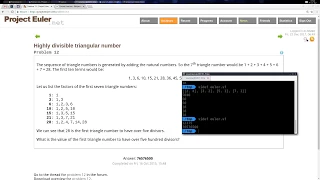 012 Highly divisible triangular number -