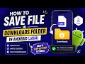 How to Save a File to Downloads Folder in a Java Android App Step-by-Step Tutorial IT WALA