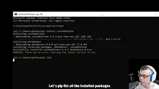 Install CustomTkinter Modern Python GUI CC English Cantonese