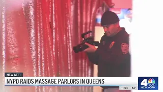 NYPD raids Queens massage parlors that were alleged fronts for brothels NBC New York