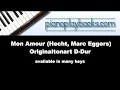 Mon Amour  (Hecht bzw. Marc Eggers Cover) Piano Playback Instrumental Demo Originaltonart D-Dur