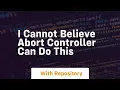 I cannot believe abort controller can do this