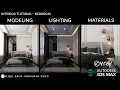 3Ds max vray tutorial - Bedroom interior design