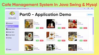Part 0 Cafe Management System in Java Swing MySQL - Project Overview Demo