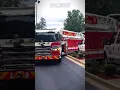 Skilled Firetruck Driver Driving Trough Tight Corner