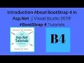 Introduction about bootstrap 4 In asp net visual studio 2019 4 Tutorials