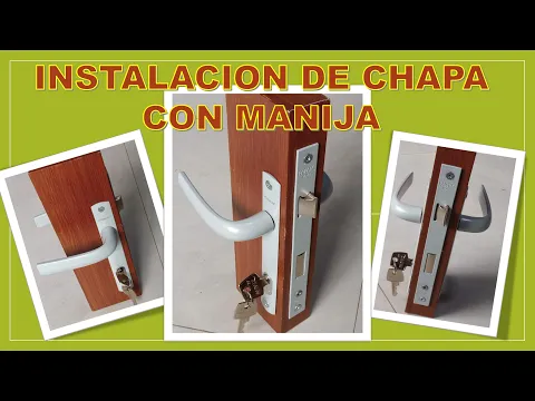 Download MP3 INSTALACIÓN DE CHAPA CON MANIJA EN PUERTA DE ALUMINIO