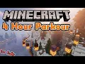 4 hours of relaxing Minecraft Parkour no falls study sleep