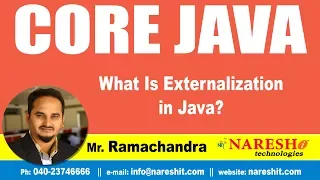 Core Java Tutorials What Is Externalization in Java Mr Ramchandra