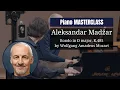 Download Lagu PIANO masterclass by Aleksandar Madžar | Rondo in D major, K.485 by Mozart | Saline royale Academy