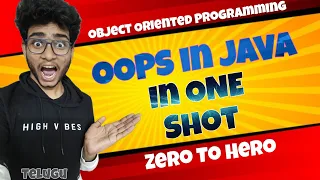OOPS in java Object Oriented Programming in Java in One Shot in telugu Engineering Animuthyam