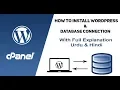 Install Wordpress and database connection with a full explanation in - Lesson 1