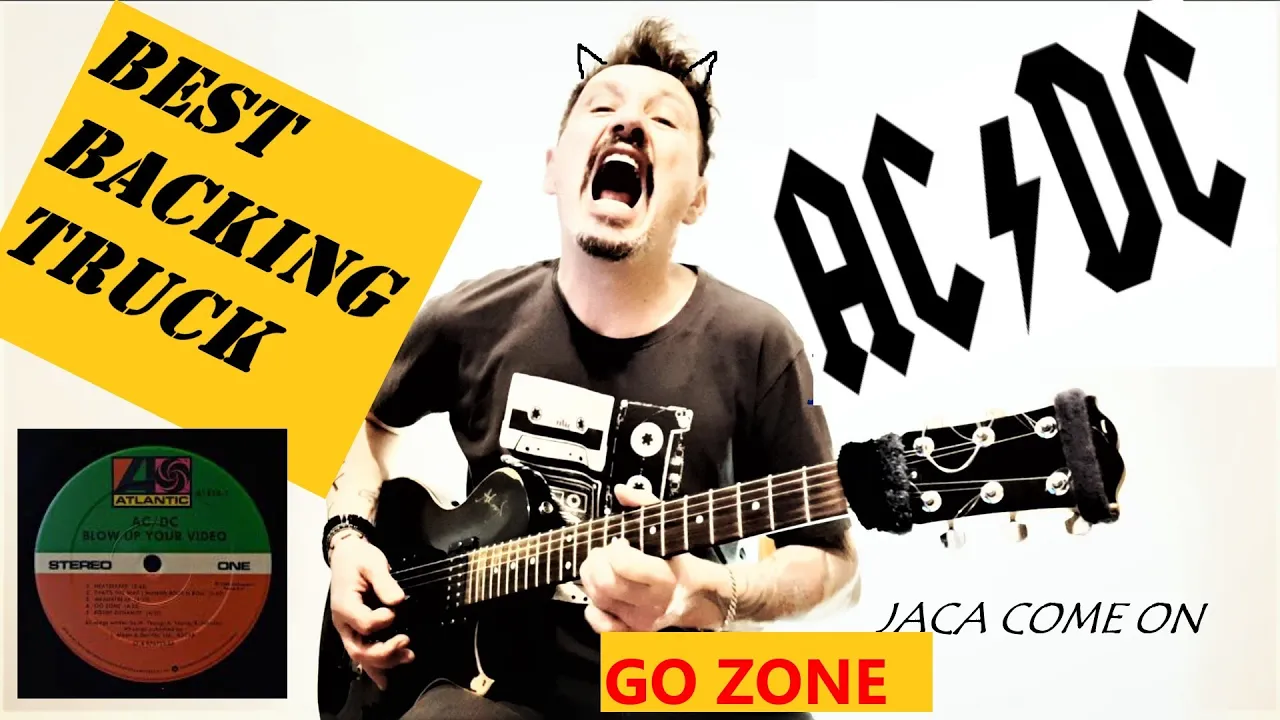 AC/DC -  Go Zone - Backing Truck Angus Young Guitar + Drums + Bass