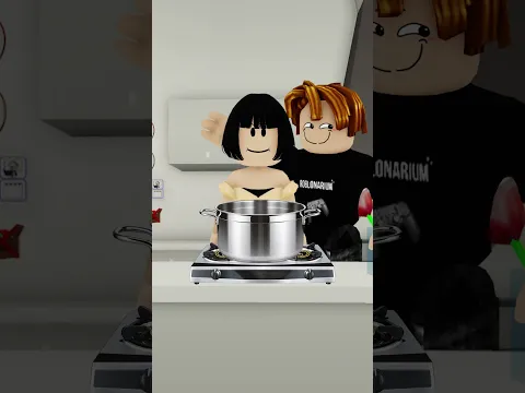 Bacon Hair makes soup in Roblox Brookhaven