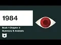 1984 Book 1 Chapter 3 Summary Analysis George Orwell